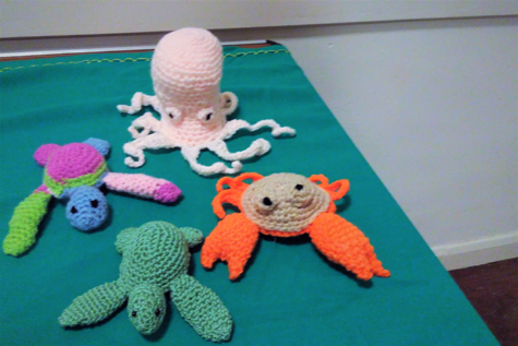 Crochet sea creatures